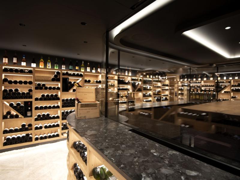 The wine cellar